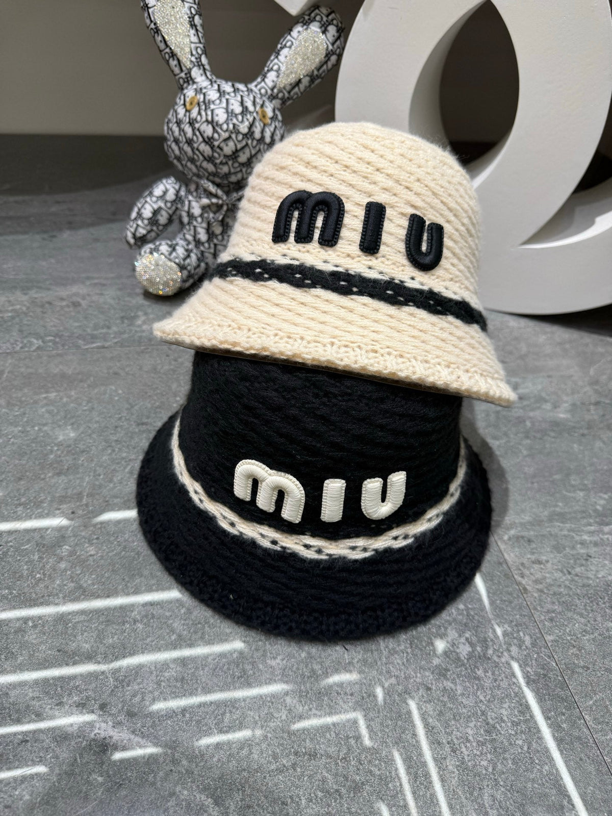 Miu Miu Knitted Bucket Hat
